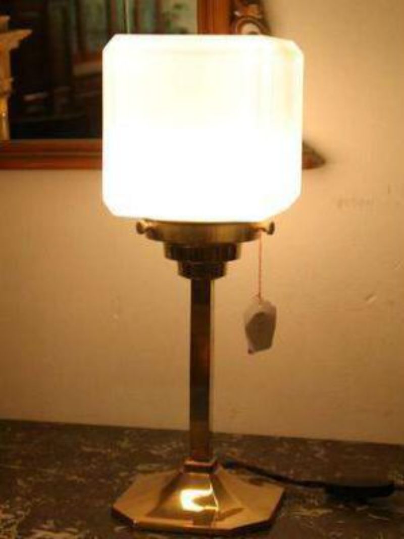 Tafellamp messing vintage 