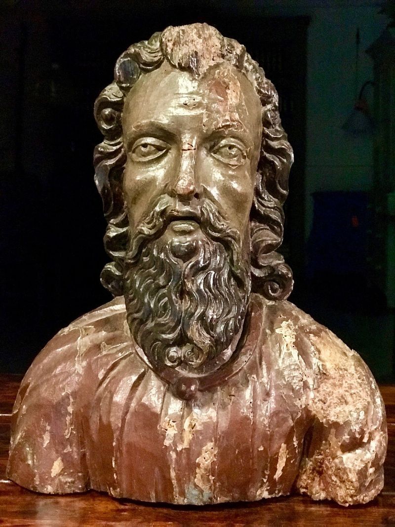 Jezus beeld 17e eeuw houten beeld
