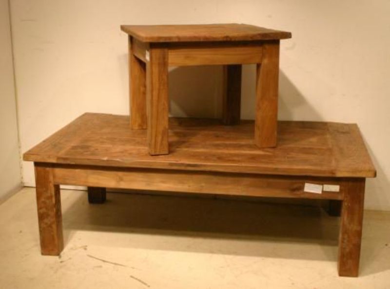 teakhouten tafel op maat