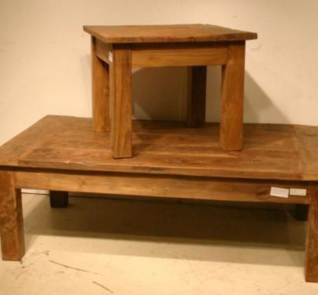 teakhouten tafel op maat