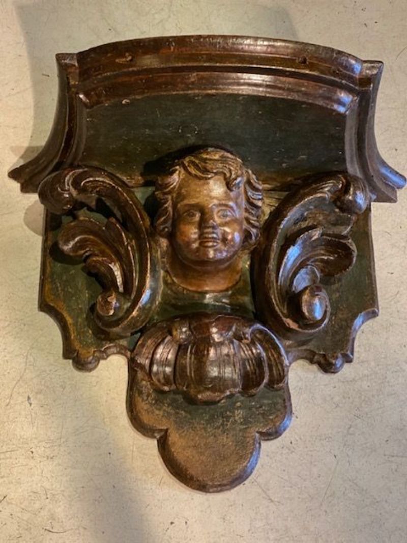 console met engel antiek 