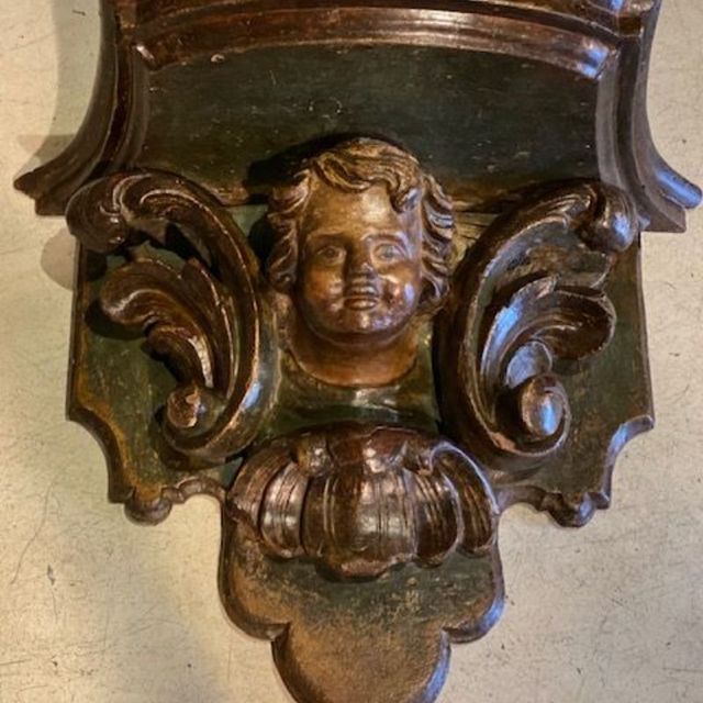 console met engel antiek 