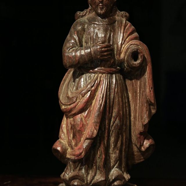 heilige beeld hout antiek