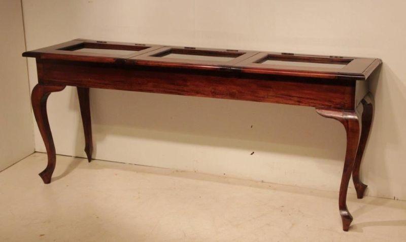 teakhouten toonbank \ wandtafel