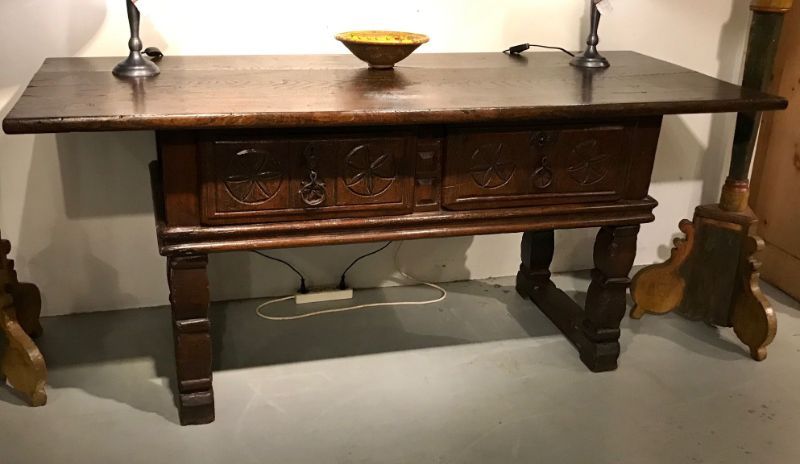 Rustieke wandtafel antiek