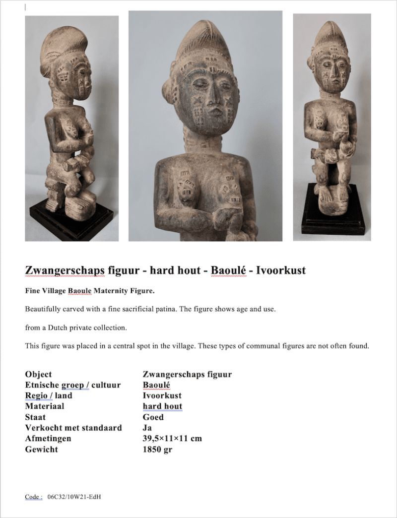 Tribal art te koop