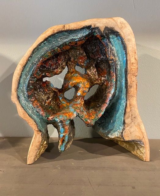 Hout kunstwerk