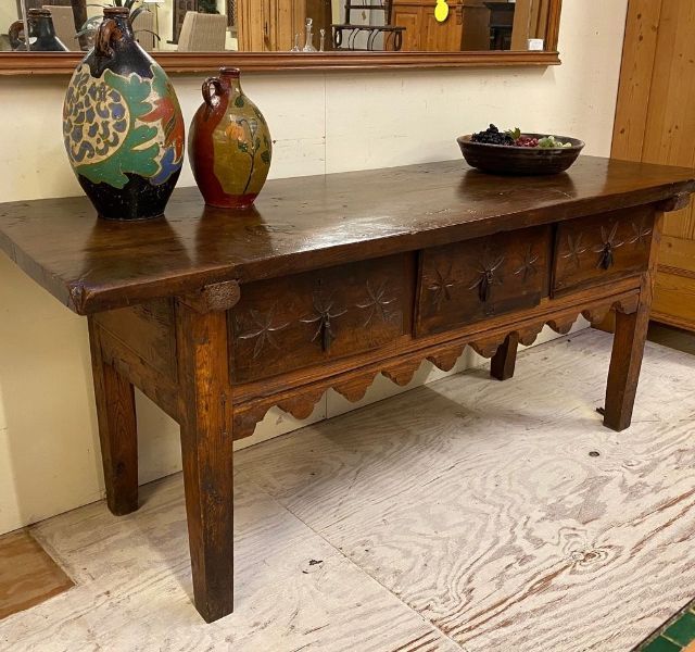 Antieke wandtafel 