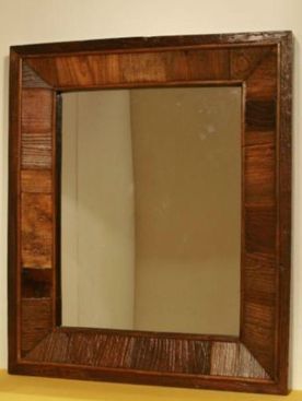 Houten spiegel Almondehoeve