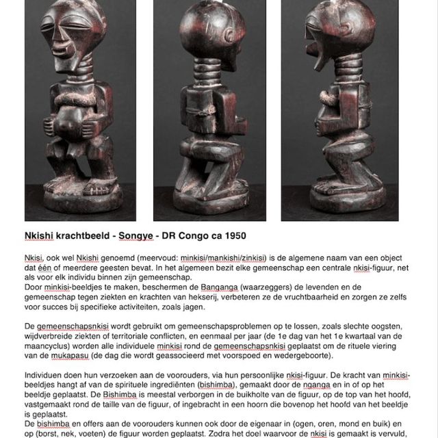 Songye beeld Almondehoeve