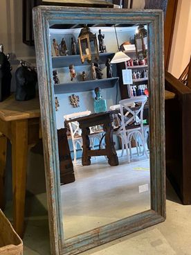  spiegel blauw Almondehoeve
