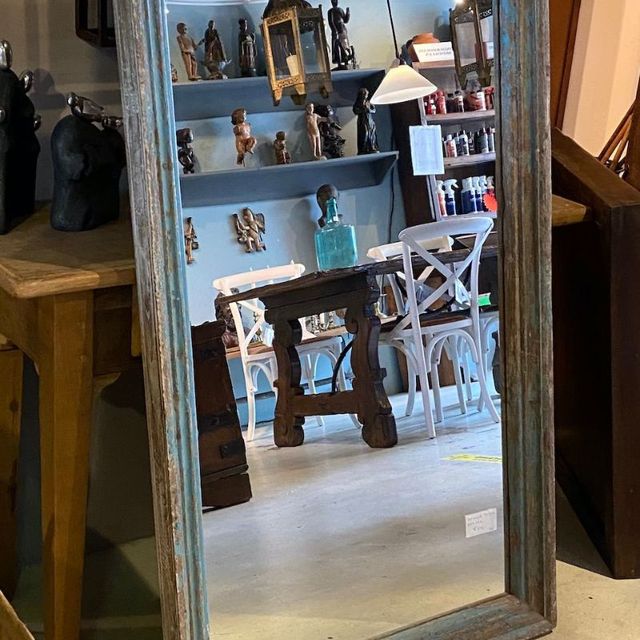  spiegel blauw Almondehoeve