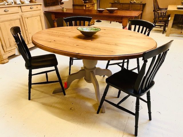 grenen eettafel ovaal