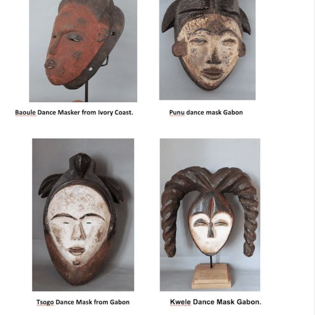Bijzondere afrikaanse maskers