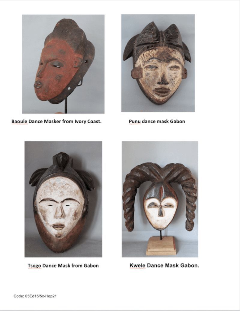 Bijzondere afrikaanse maskers