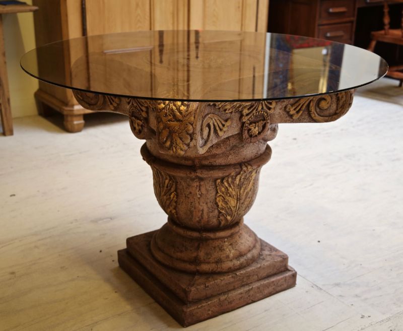 Glazentafel rond