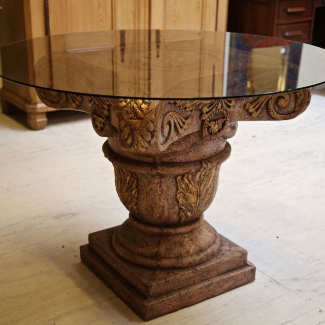 Glazentafel rond