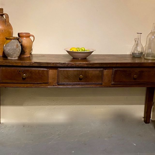 antieke rustieke wandtafel
