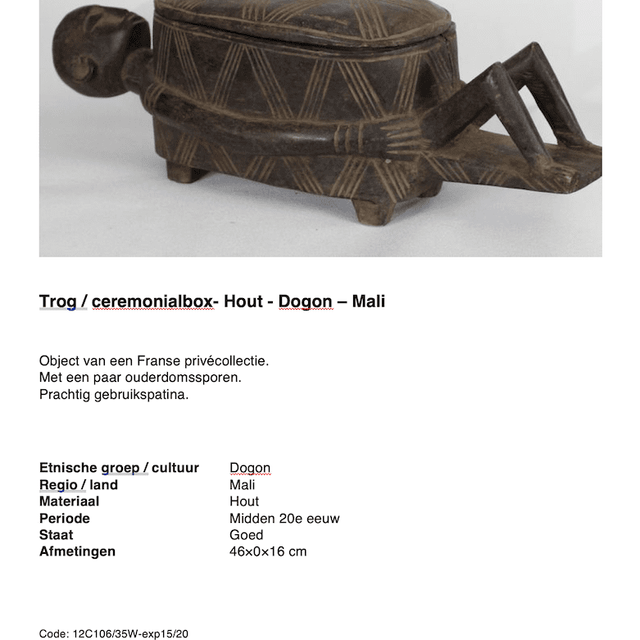 afrikaanse kunst kopen Dogon