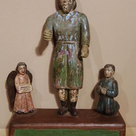 houten beeld heilige te koop
