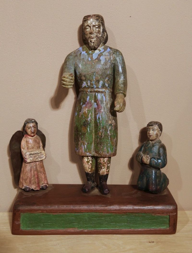 houten beeld heilige te koop