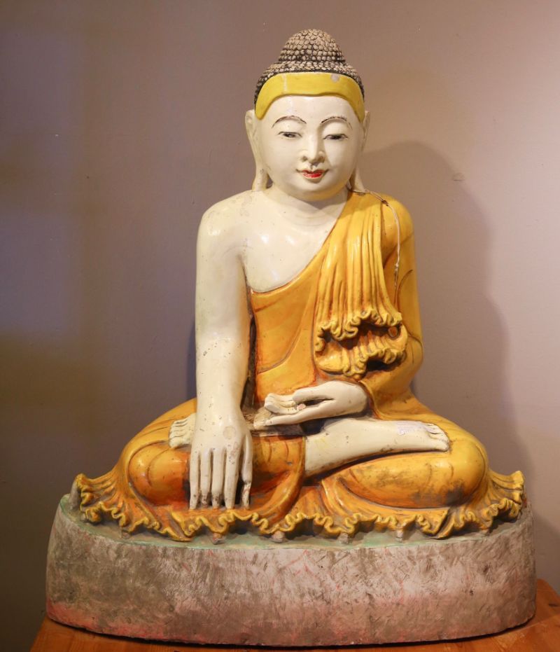 Buddhabeeld Boeddhabeeld groot antiek