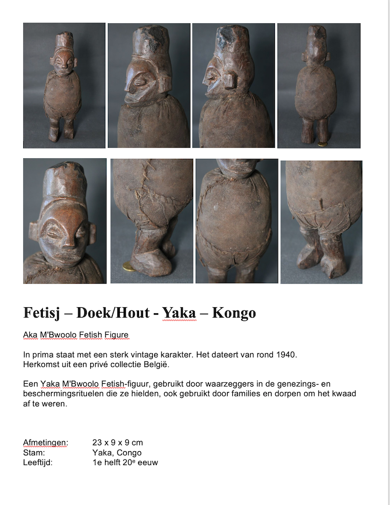 Afrikaans fetisj beeldje YAKA