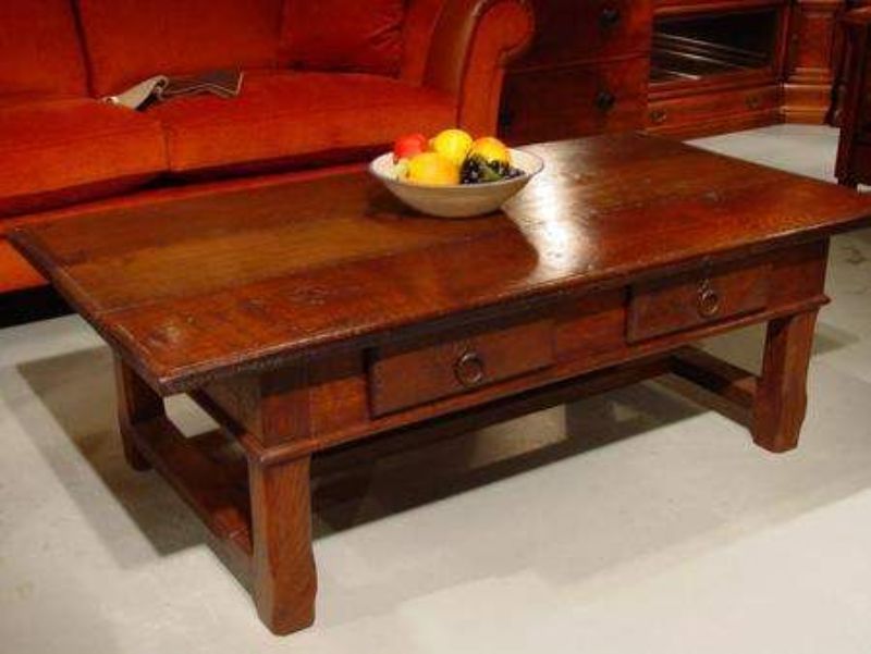 eiken salontafel