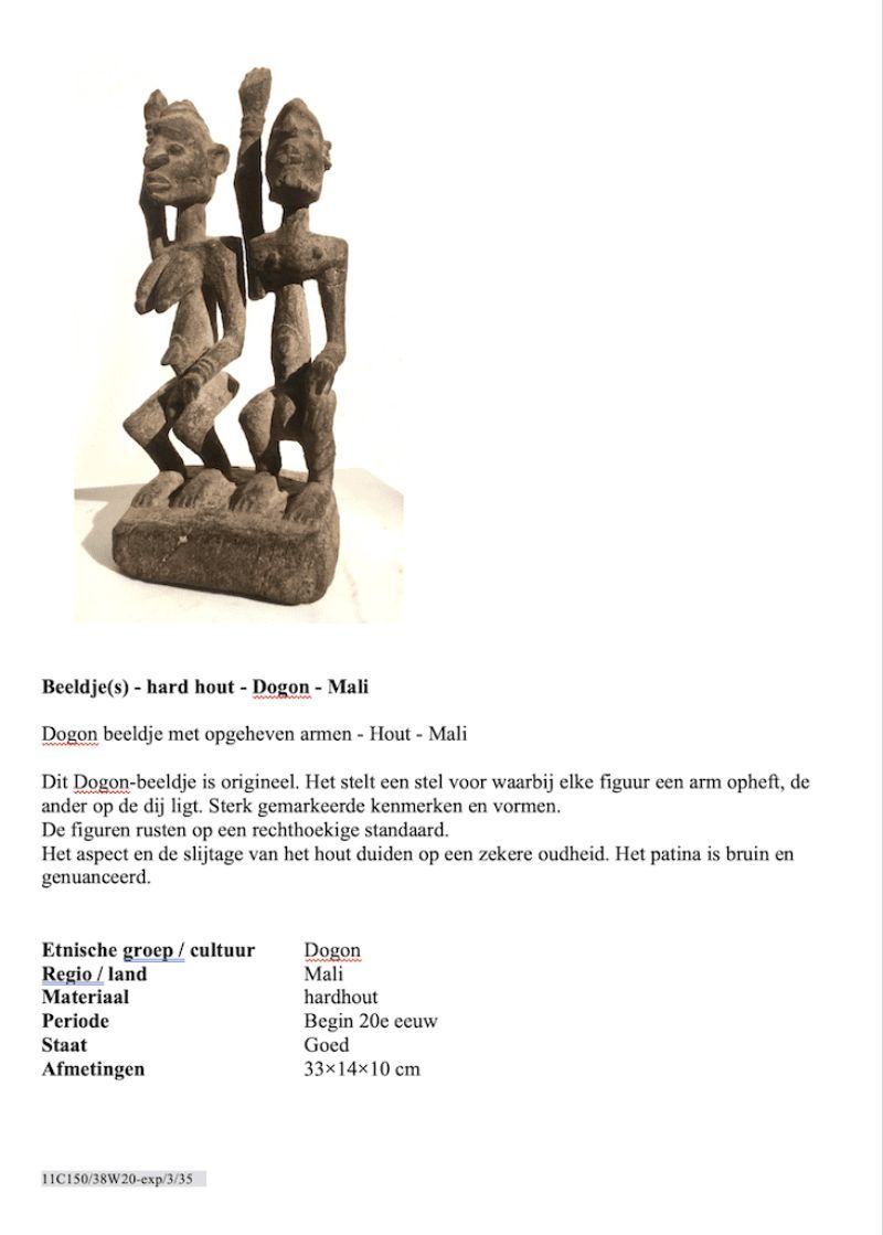 Dogon beeld oud
